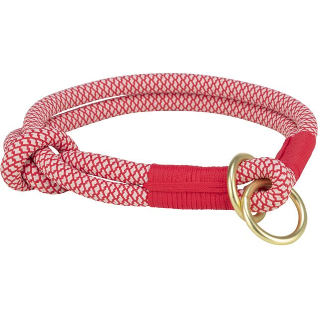 COLLIER SOFT ROPE ROUGE/CREME