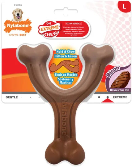 Nylabone en Y goût bison