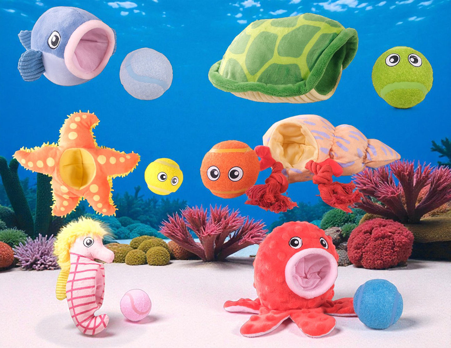 Peluche avec balle baleine