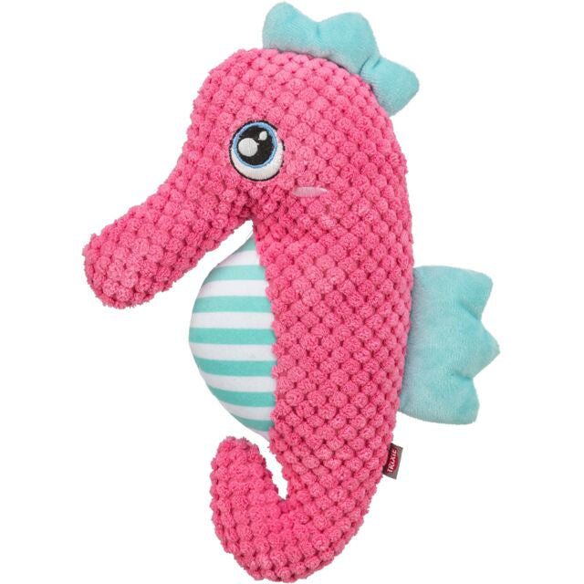 Peluche hyppocampe rose silencieux