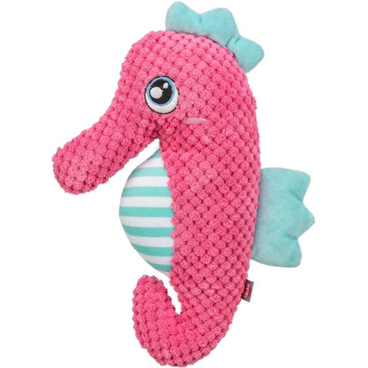 Peluche hyppocampe rose silencieux