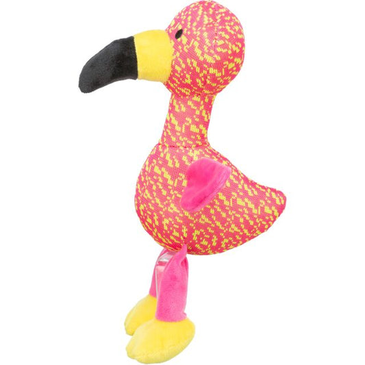 Peluche flamant rose bruissant