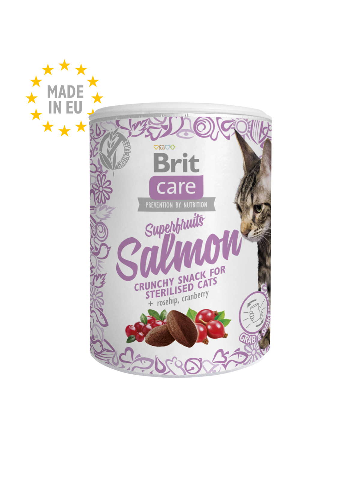 Brit care friandises super fruits saumon chat stérilisé
