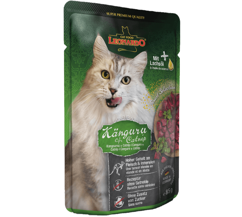 Pâtée chat kangourou cataire