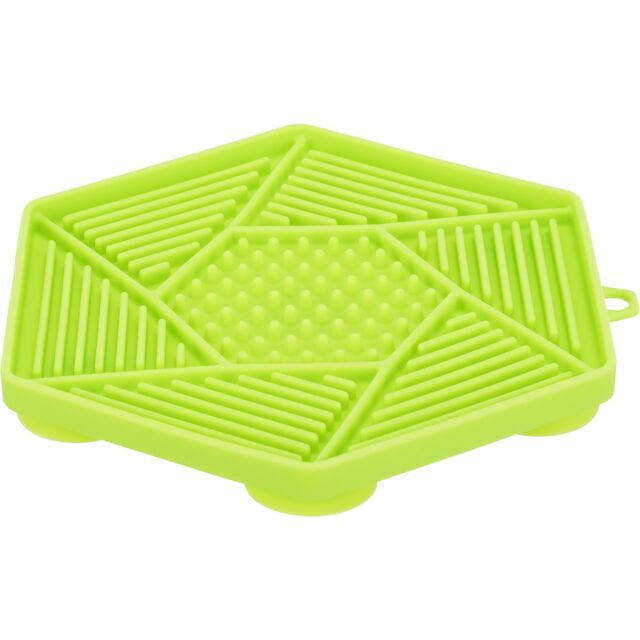 Tapis à lécher hexagone ventouse - HAPPY ZOO SHOP
