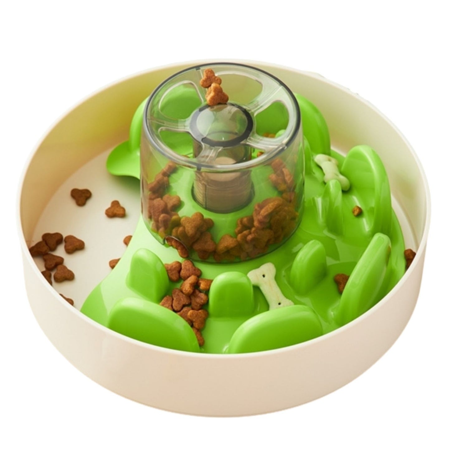 Gamelle anti-glouton tournante
