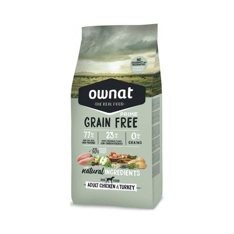 Ownat prime adulte poulet dinde 3kg - HAPPY ZOO SHOP