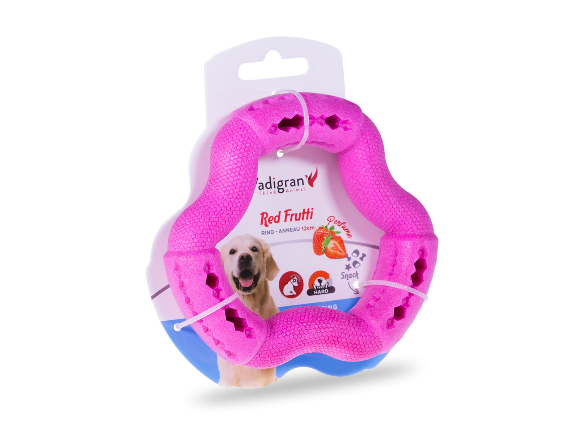 Anneau TPR fraise 12cm - HAPPY ZOO SHOP