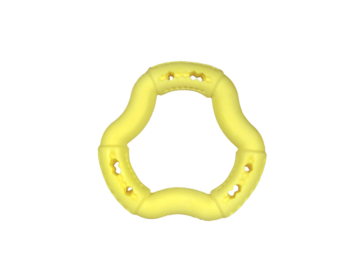 Anneau TPR vanille 12cm - HAPPY ZOO SHOP