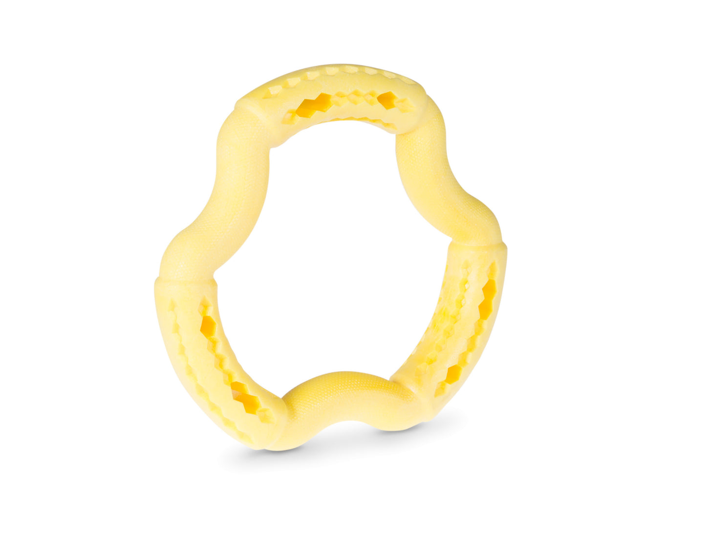 Anneau TPR vanille 21cm - HAPPY ZOO SHOP