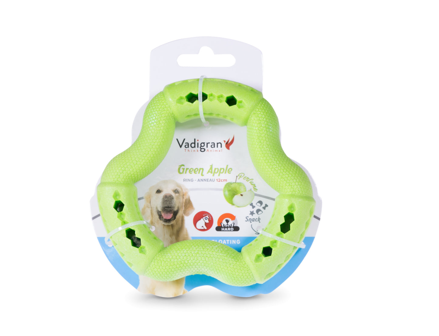 Anneau TPR pomme 12cm - HAPPY ZOO SHOP