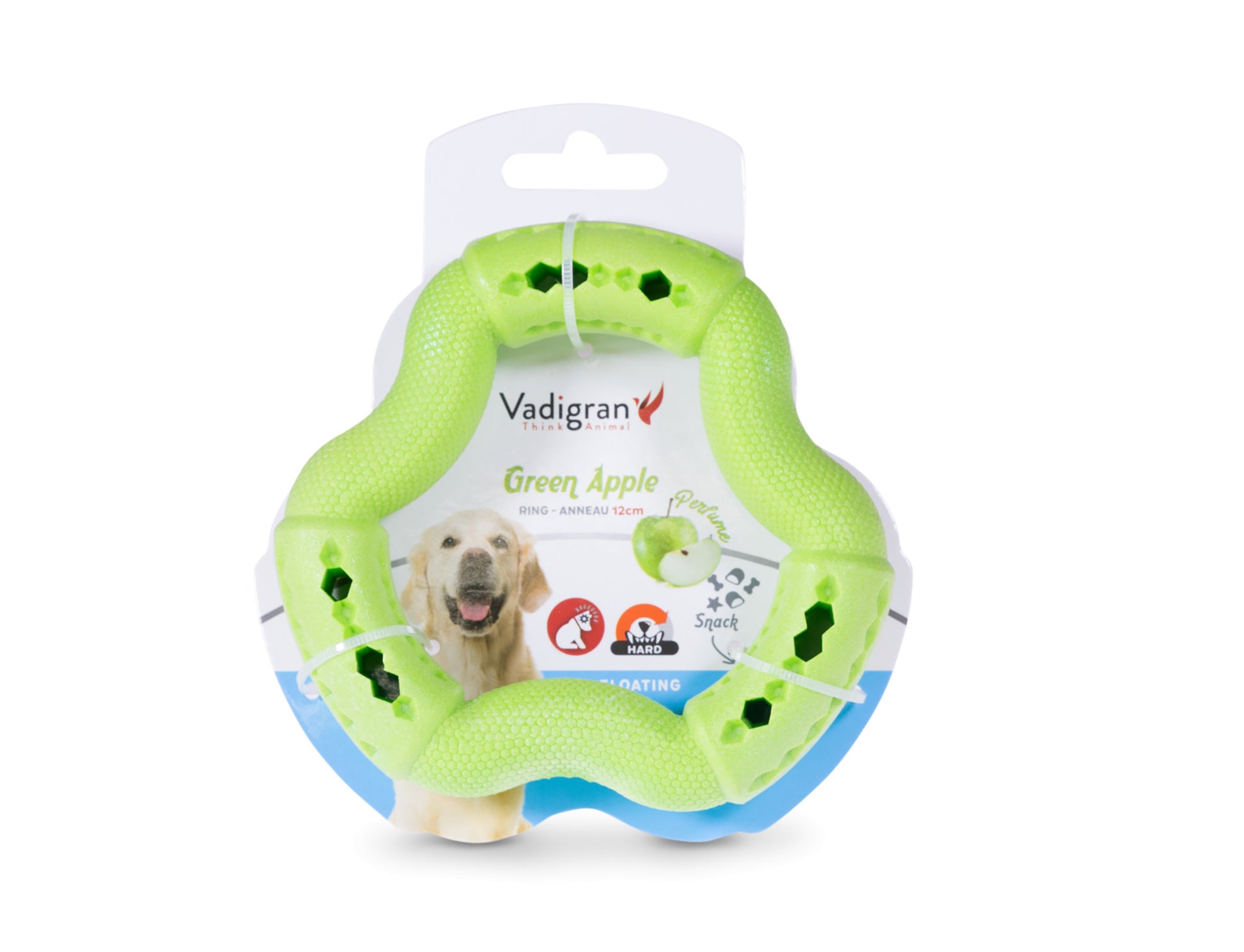 Anneau TPR pomme 12cm - HAPPY ZOO SHOP